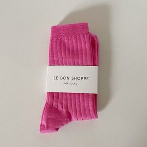 Le Bon Shoppe - Her Socks | Bright Pink | NWT